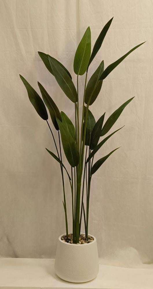 Paper bird tree with plastic basin height 180 cm width 50 cm