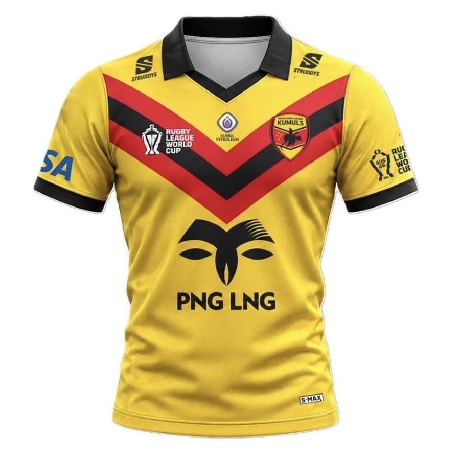 تيشيرت رغبي بابوا غينيا الجديدة – أصفر | Papua New Guinea Rugby Jersey – Yellow