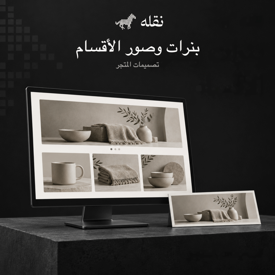 تصميم بنرات وصور أقسام للمتجر