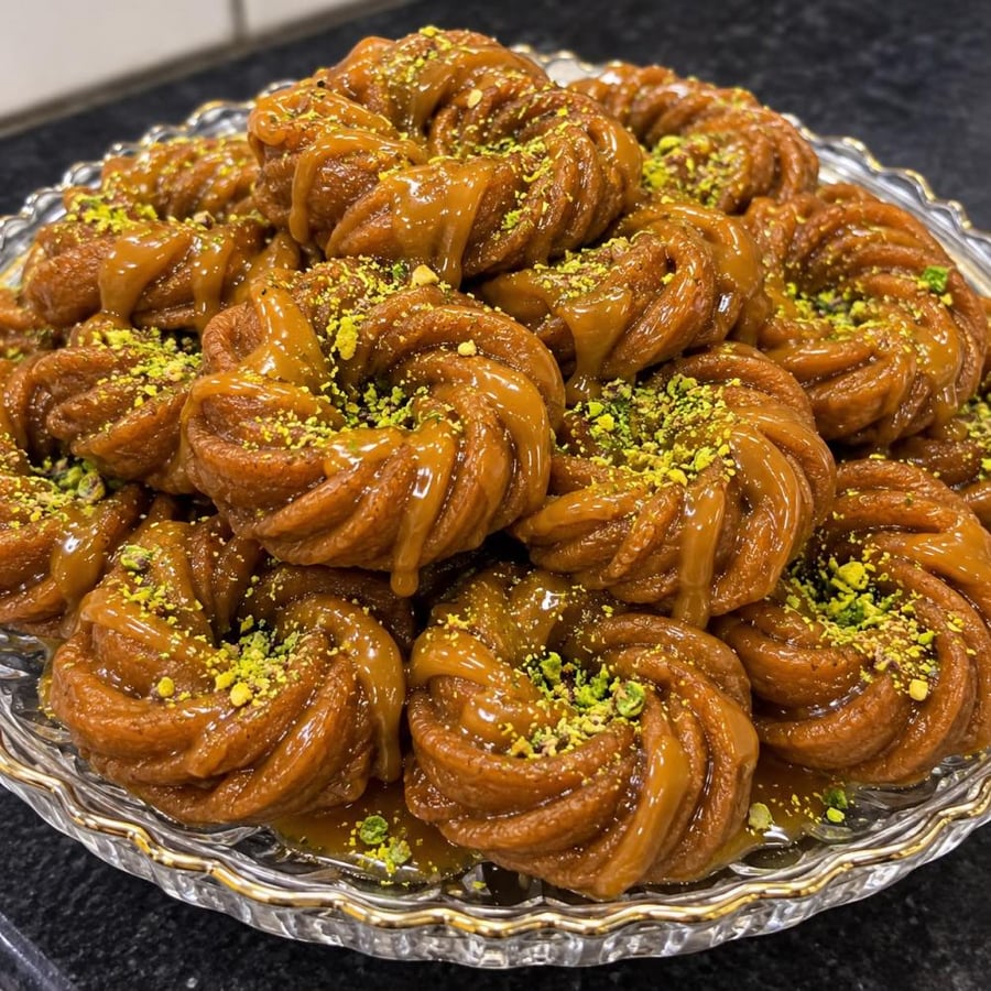 معمول الشعيرية المحشية (الحجم الكبير - للجمعات)