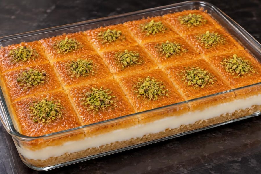 بسبوسة قشطة (الحجم الصغير - للنفر)