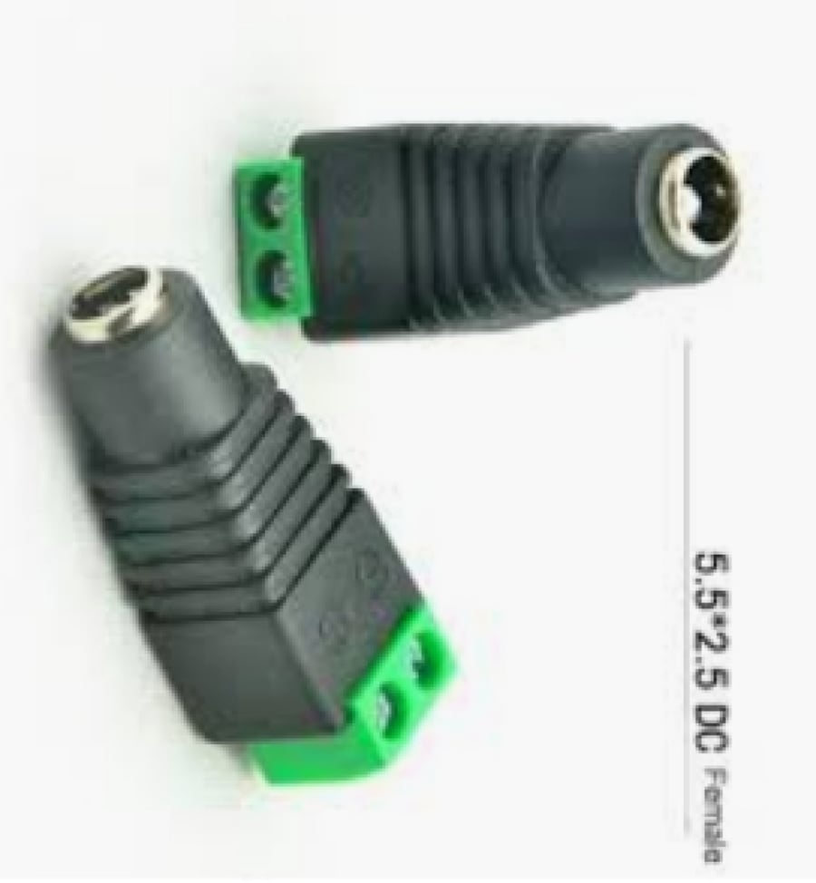 DC Power female Connectors plug 5.5 x 2.5mm jack Adapter Power Supply connector