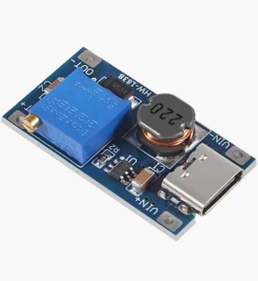 MT3608 dc booster step up with type C input