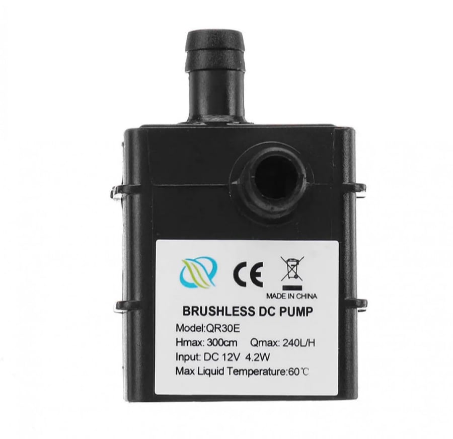 Ultra-Quiet DC 12V 3M 240L/H Brushless Submersible Water Pump