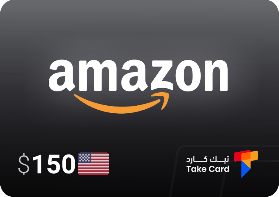 بطاقة امازون أمريكي 150 دولار