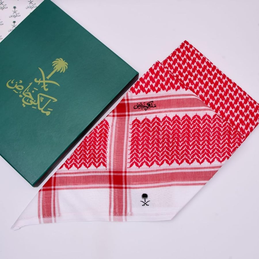 My royal luxurious ghutra, high-quality fabric, with its accessories
