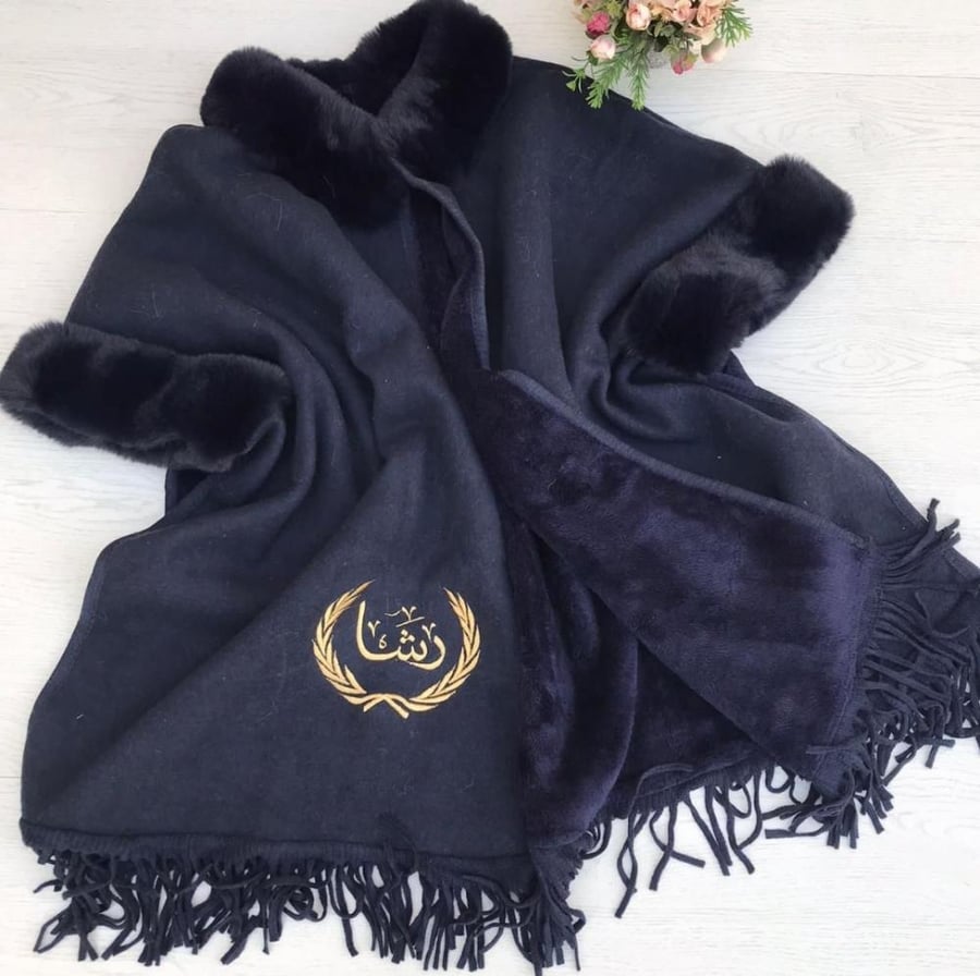 Winter luxury shawl