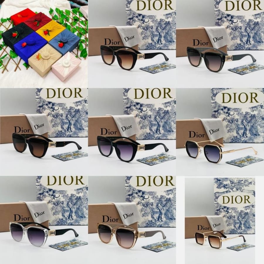 Dior glasses with its accessories