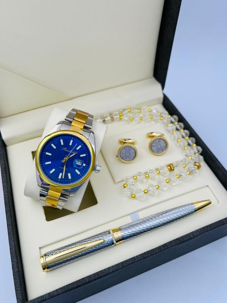 Luxury men's watch set, one-year warranty