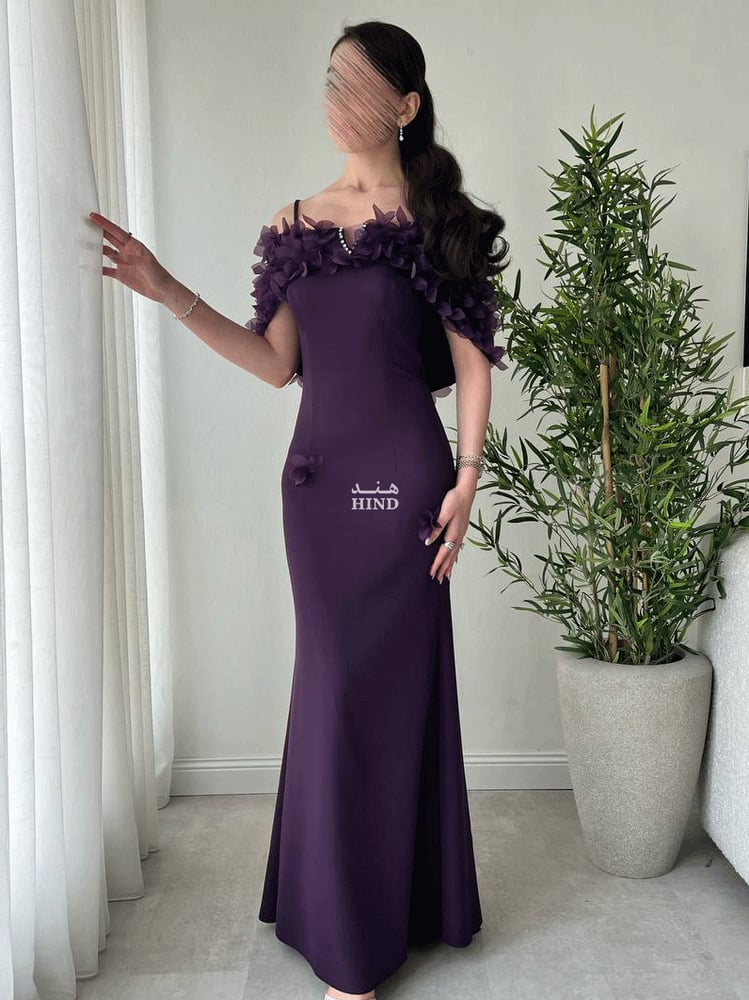 Off-shoulder velvet dress 1048