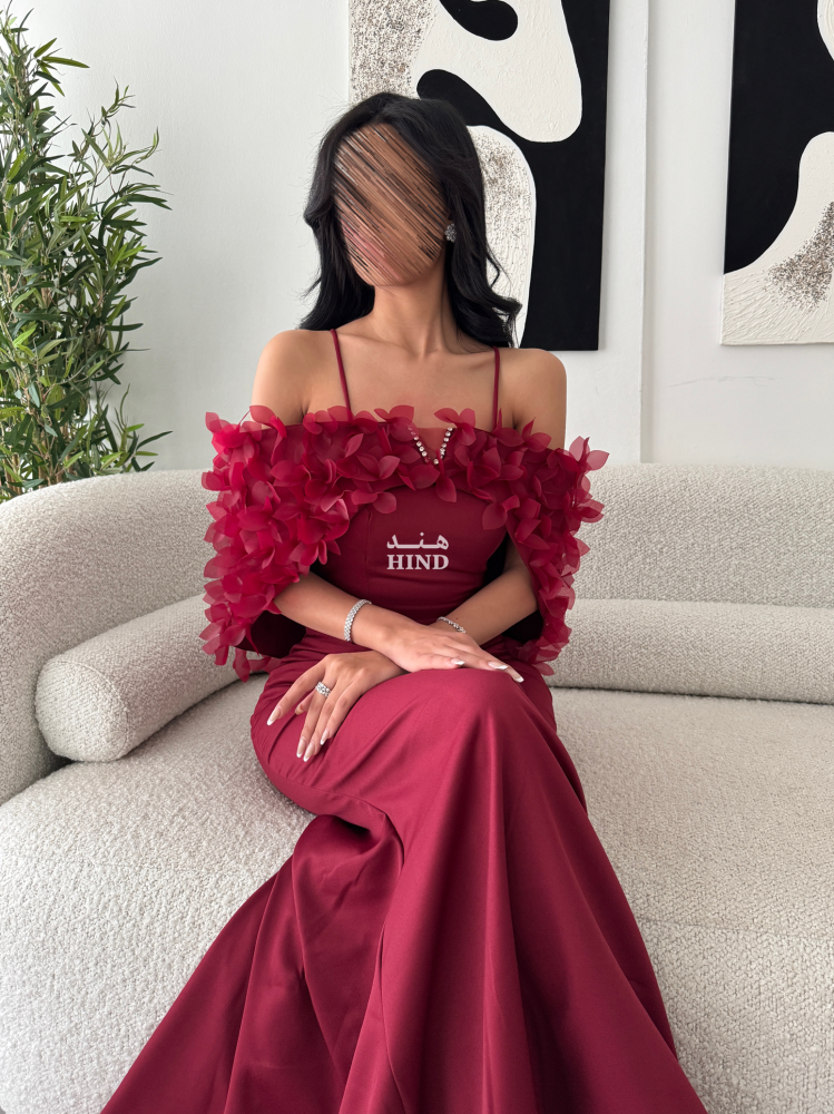 Off-shoulder velvet dress 1048