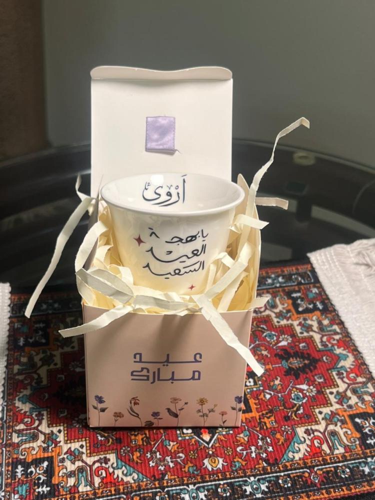 فنجان قهوة بطباعة Uv Dtf