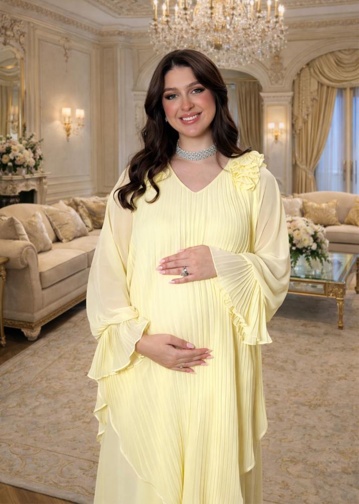 Alina Elegance Dress / yellow