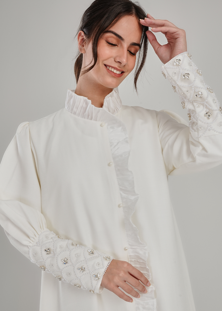 Pearl robe / offwhite