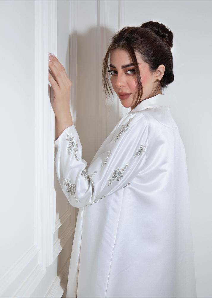Off white reception robe