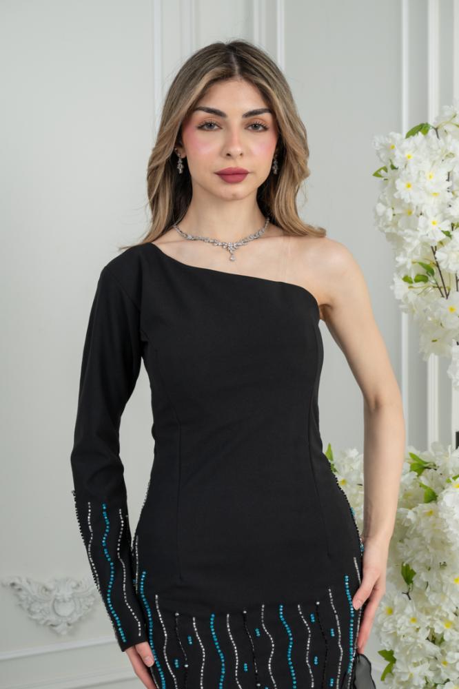 فستان سهرة أسود