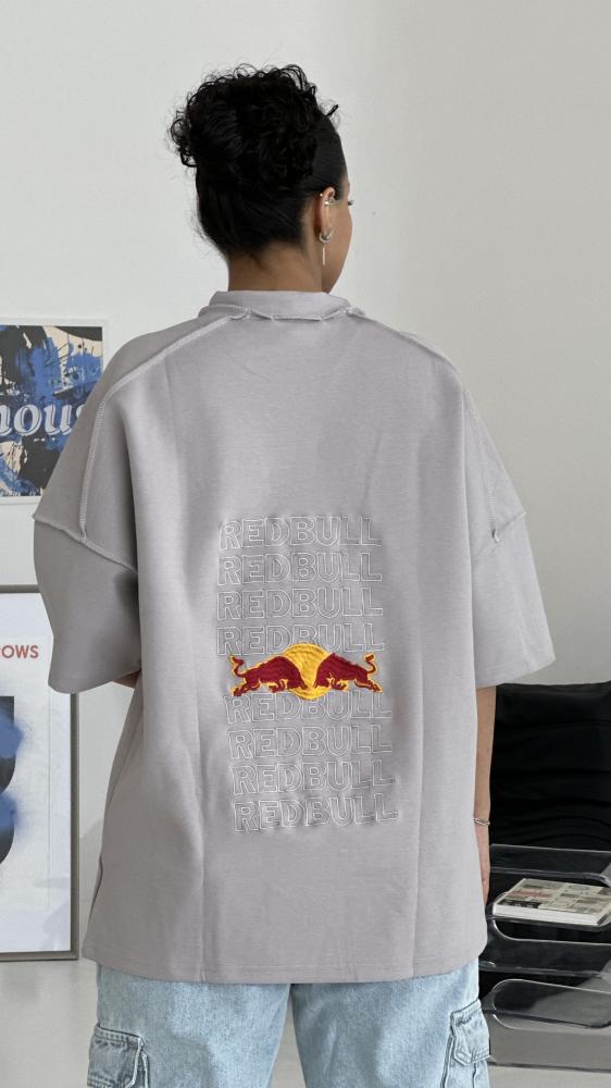 تيشيرت رمادي Redbull