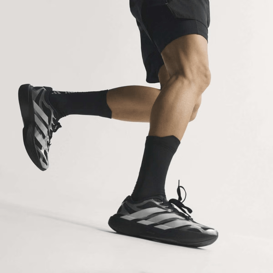 ديداس أديزيرو أسود × أبيض × فضي معدني | حذاء جري  adidas Adizero EVO SL EXO – Core Black / Cloud White / Iron Metallic
