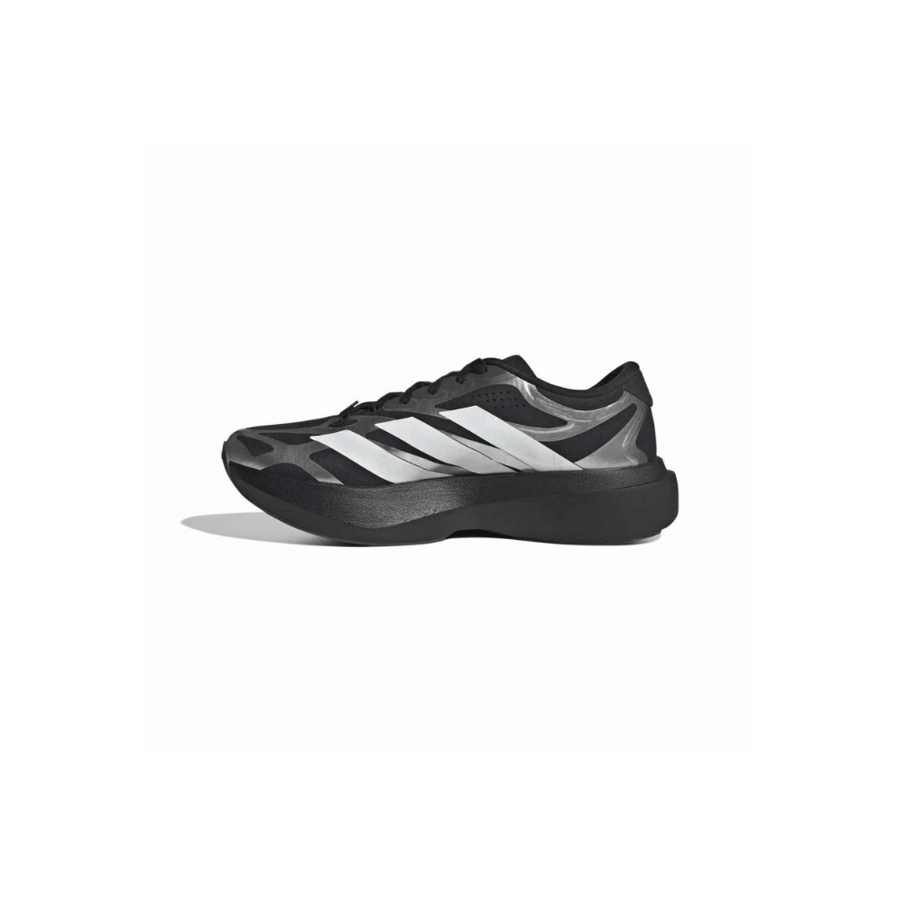ديداس أديزيرو أسود × أبيض × فضي معدني | حذاء جري  adidas Adizero EVO SL EXO – Core Black / Cloud White / Iron Metallic