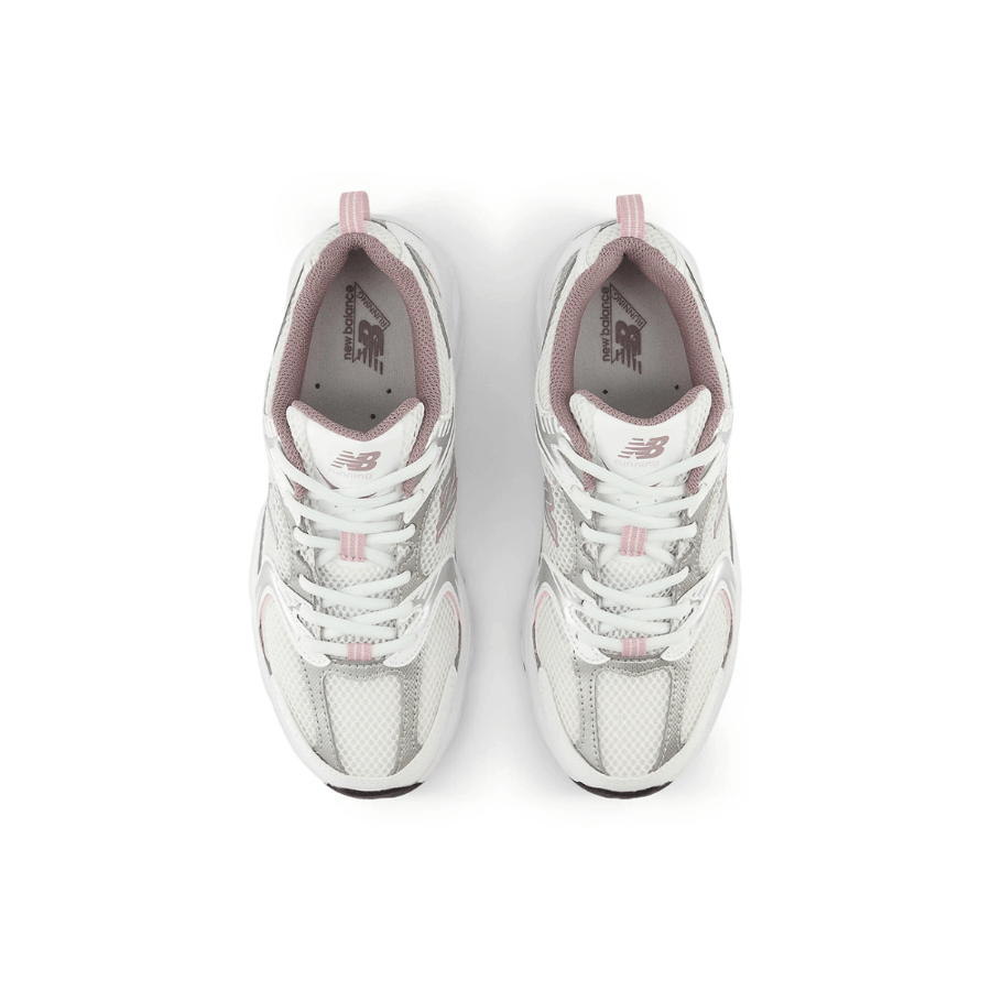 الحذاء نيو بالانس 530 أبيض فضي وردي ثلجي - New Balance 530 “White / Silver Metallic / Ice Wine