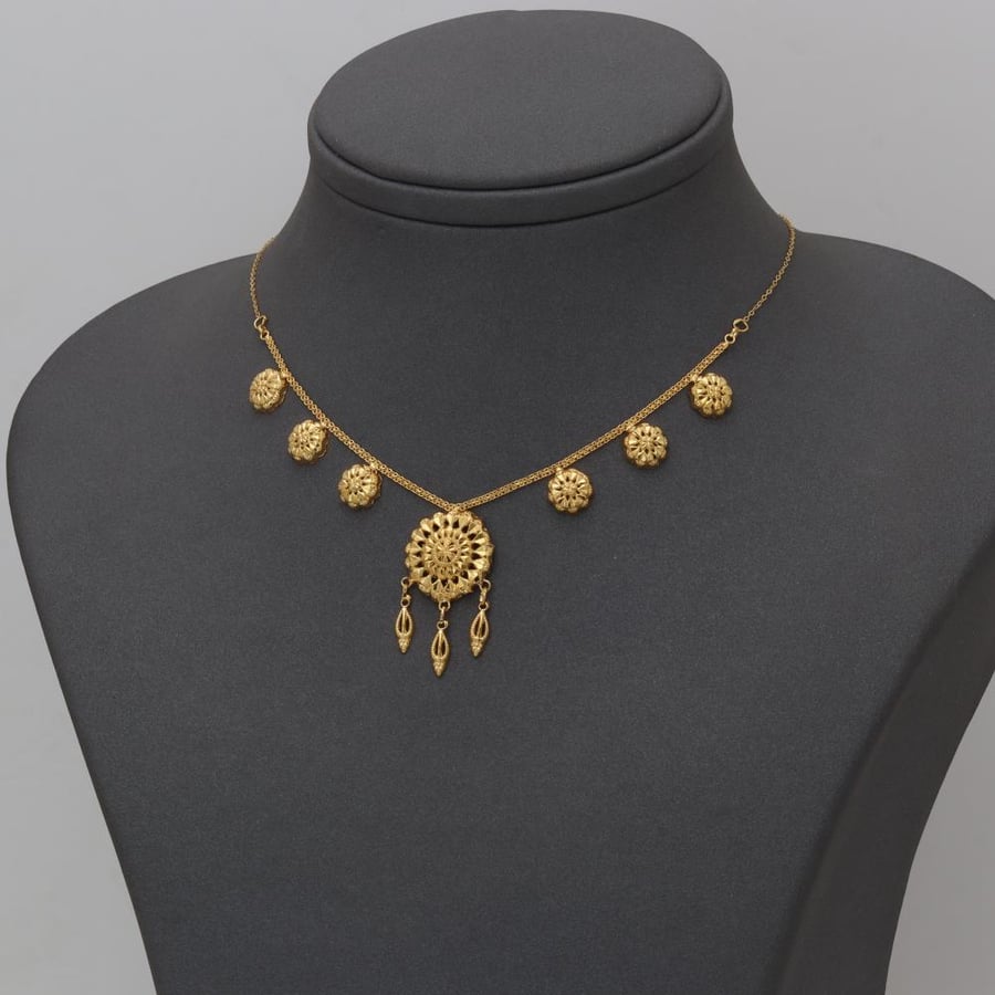 عقد ذهب فاخر عيار 21