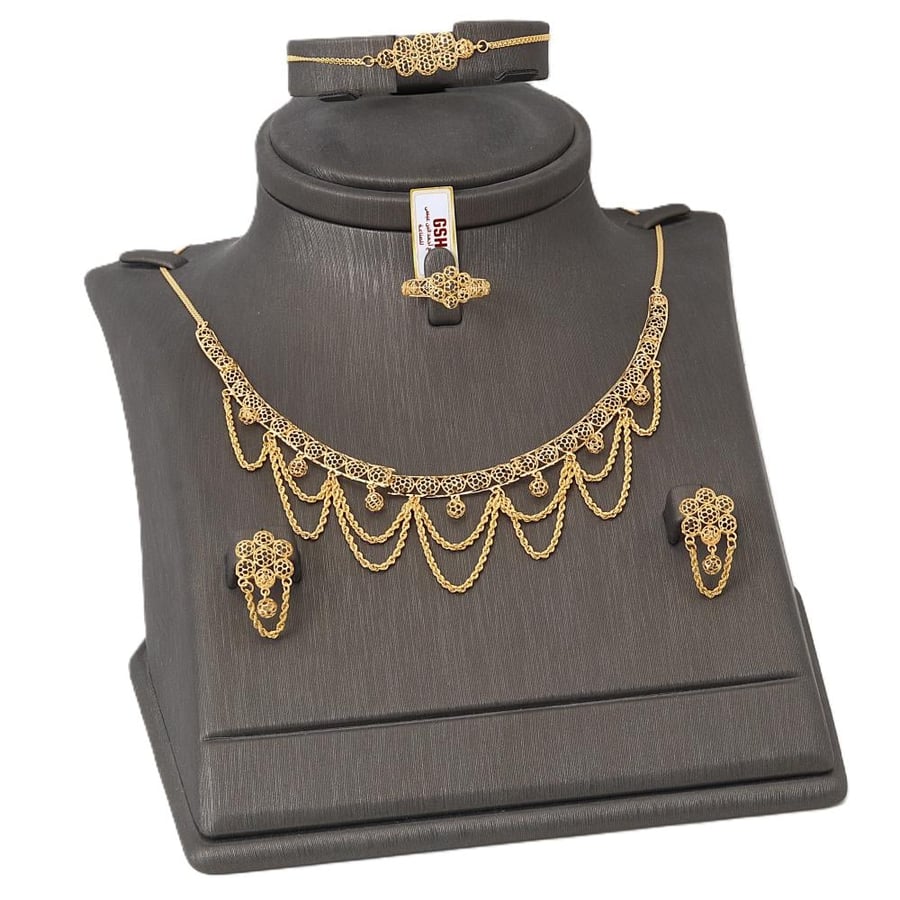 طقم ذهب فاخر عيار 21