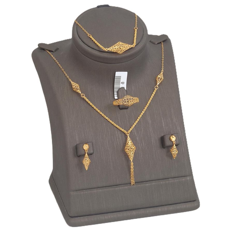 طقم ذهب كلاسيكي عيار 21