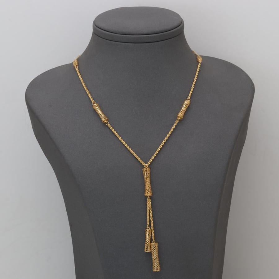 Elegant 21-karat gold prayer beads