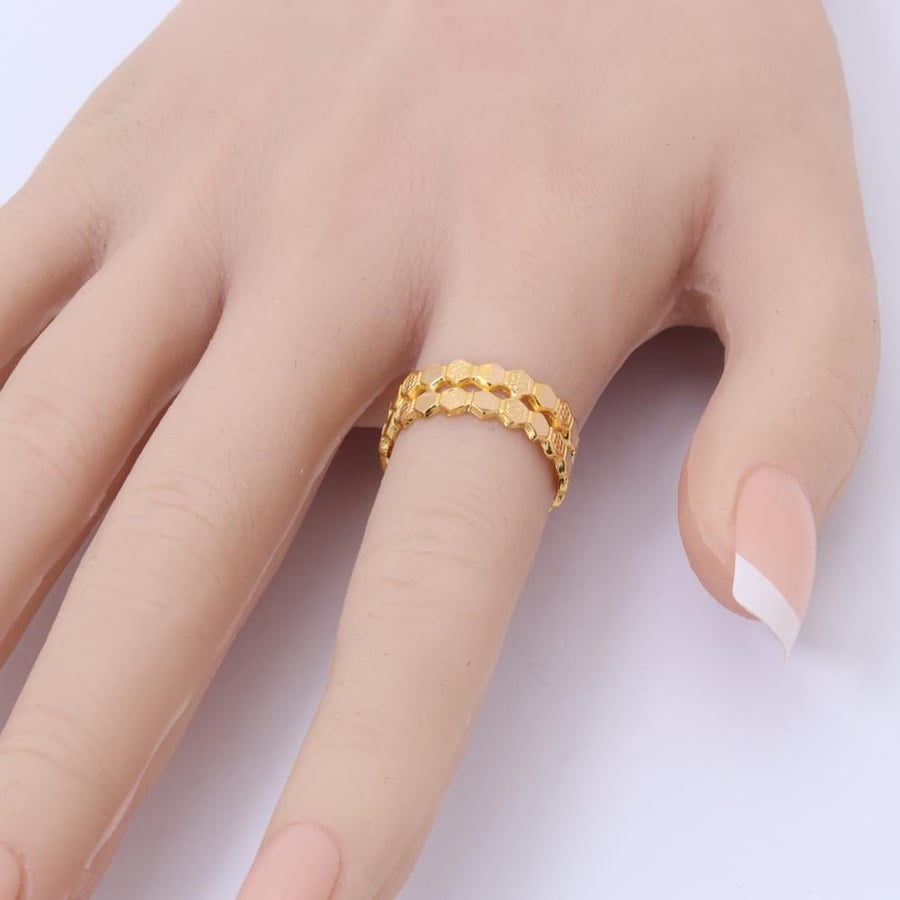 سوارة + خاتم ذهب فاخر عيار 21