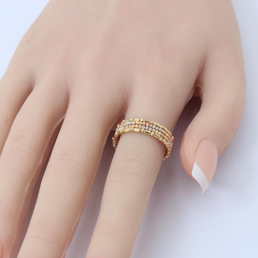 Luxury gold bracelet and ring