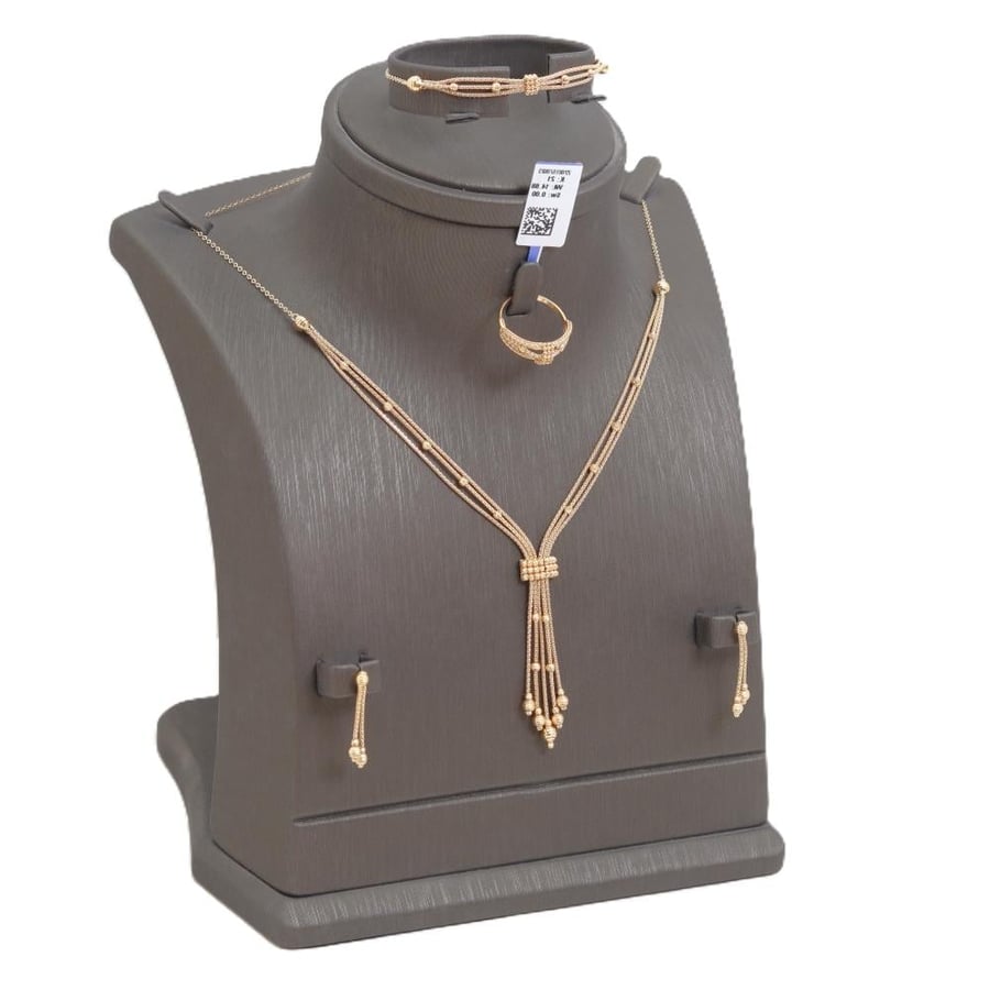 طقم ذهب عصري عيار 21