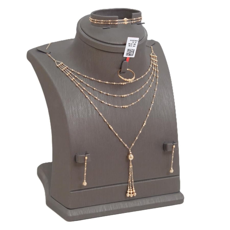 طقم ذهب أنيق عيار 21
