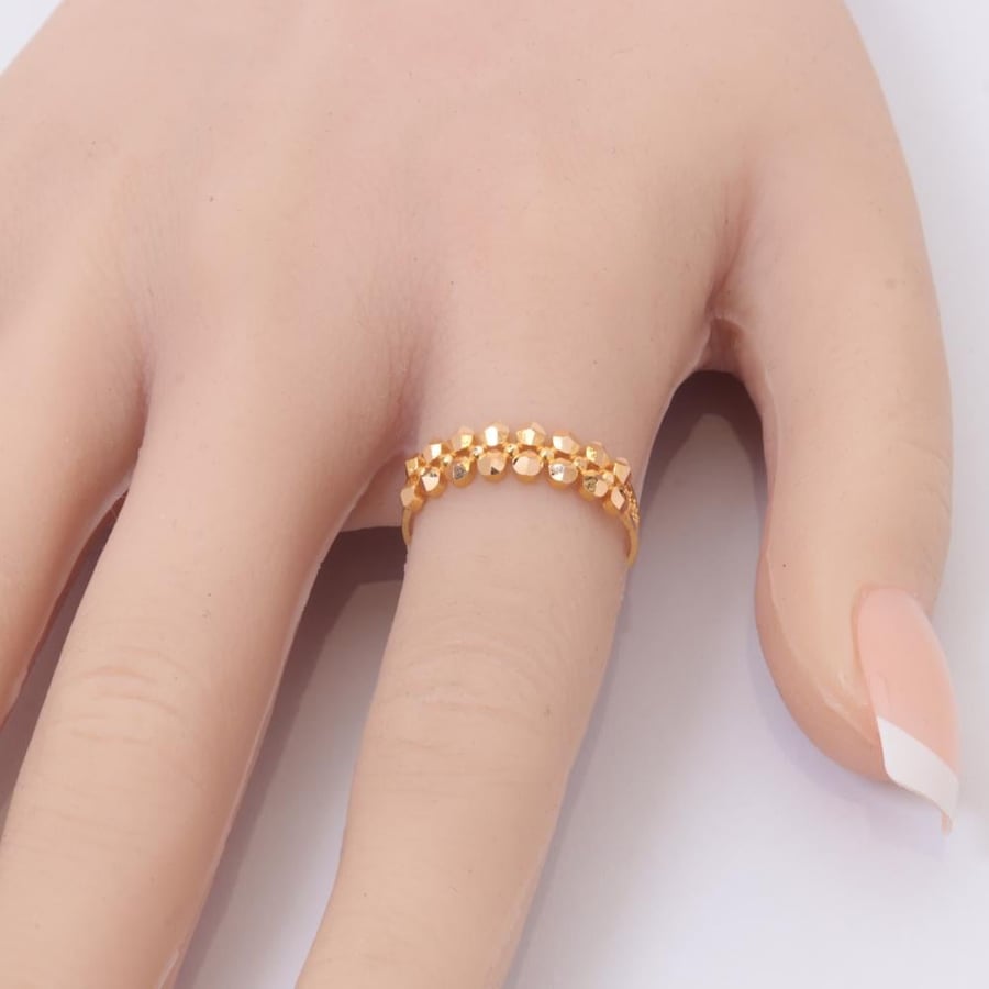 سوارة + خاتم ذهب أنيق عيار 21