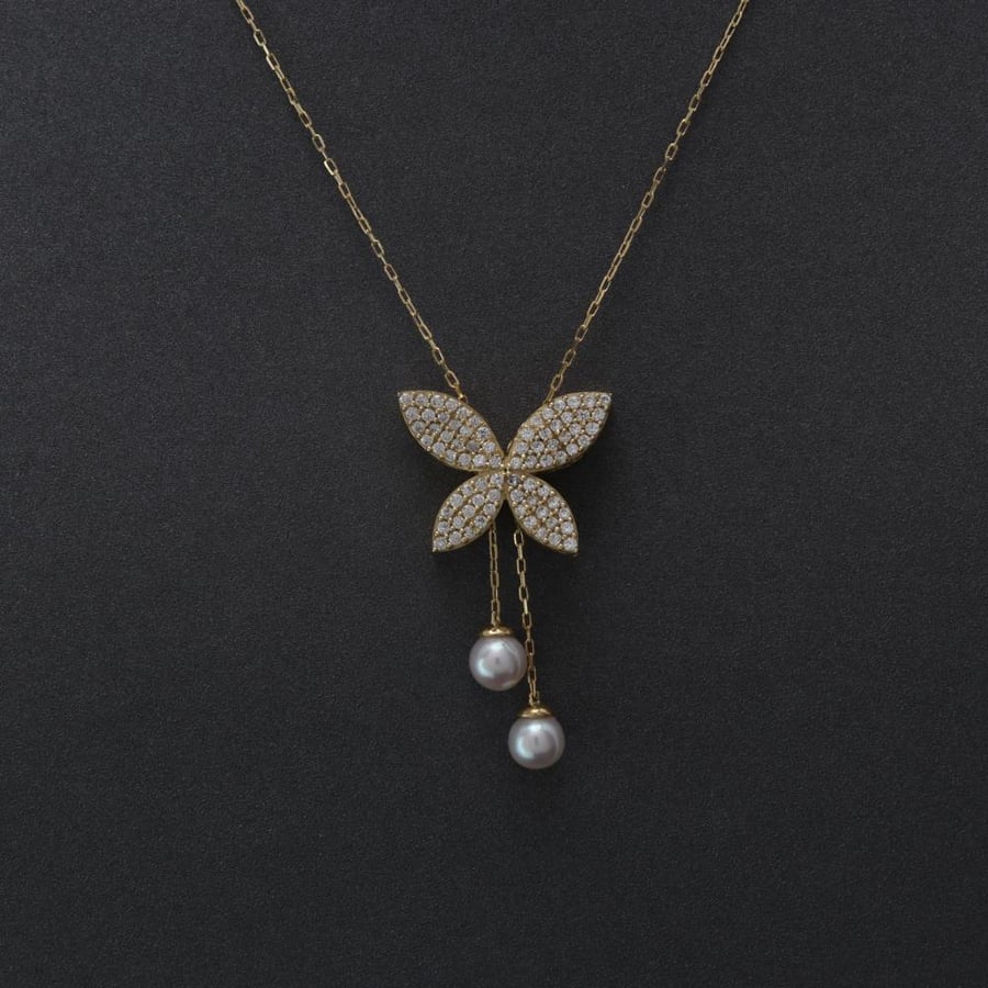 عقد ذهب BUTTERFLY
