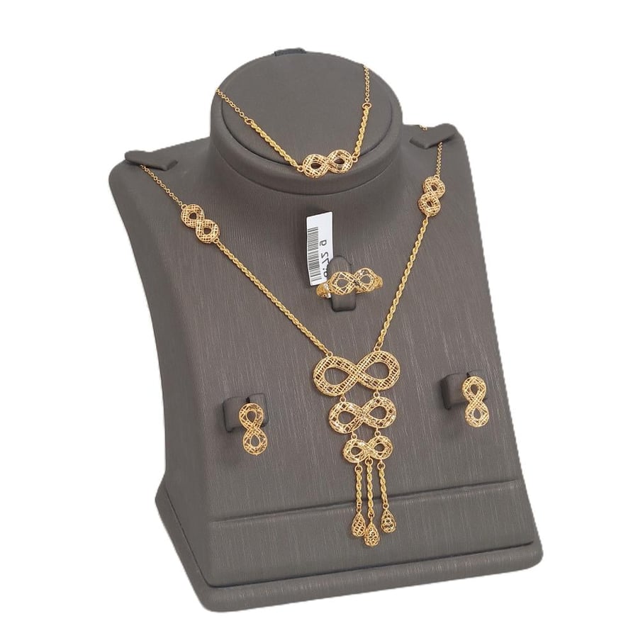 طقم ذهب أنيق عيار 21