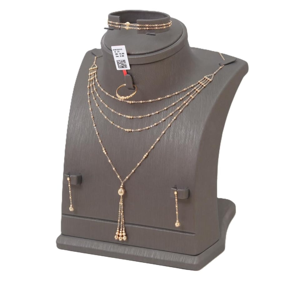 طقم ذهب أنيق عيار 21