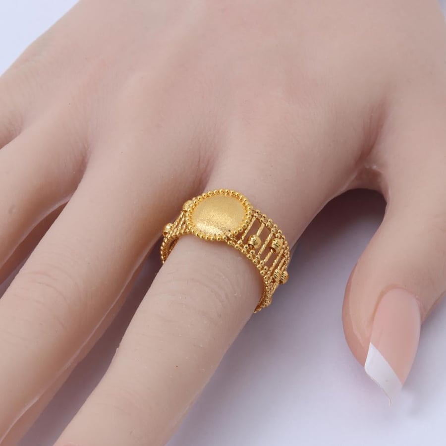 سوارة + خاتم ذهب فاخر عيار 21