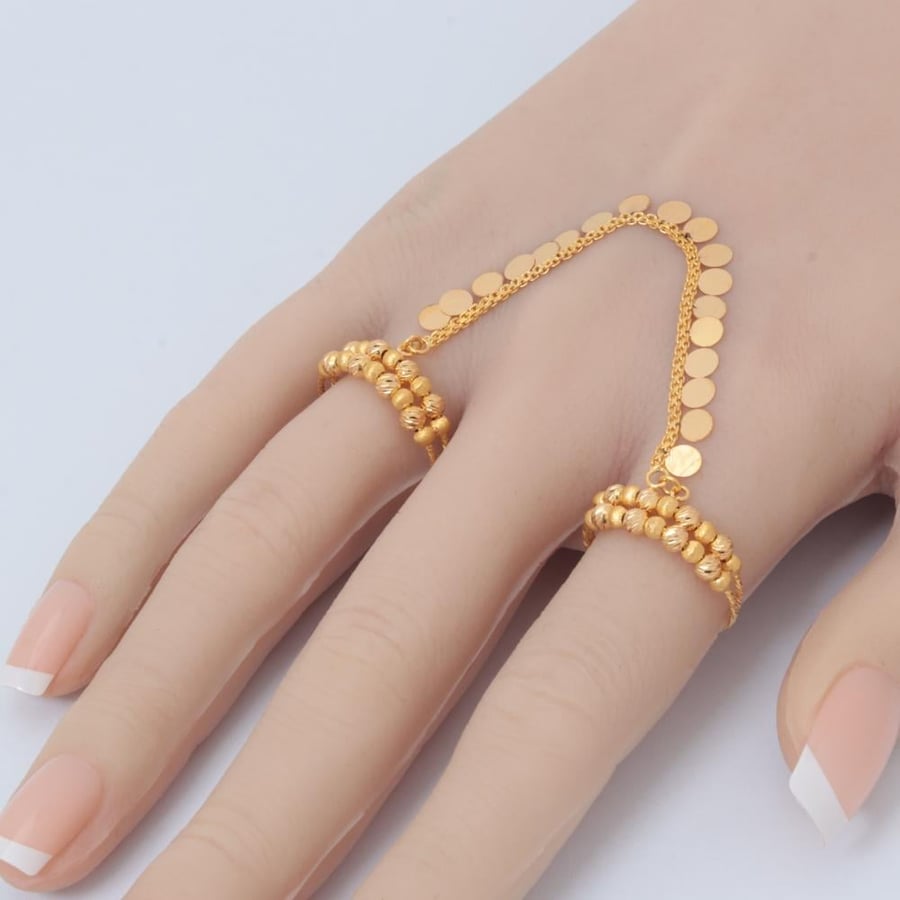 خاتم ذهب أوتار عيار 21