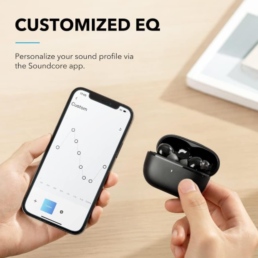 سماعات انكر R50i مع تطبيق Soundcore لتخصيص الصوت