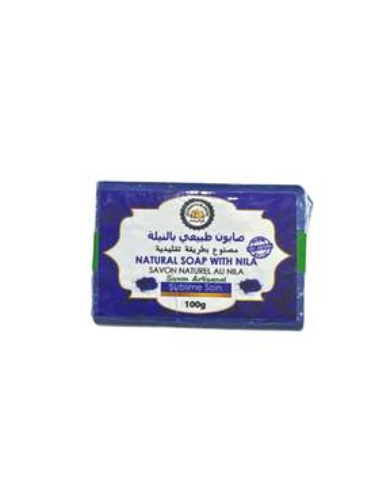صابون طبيعي بالنيـلة المغربية – Natural Soap with Nila (100غ)