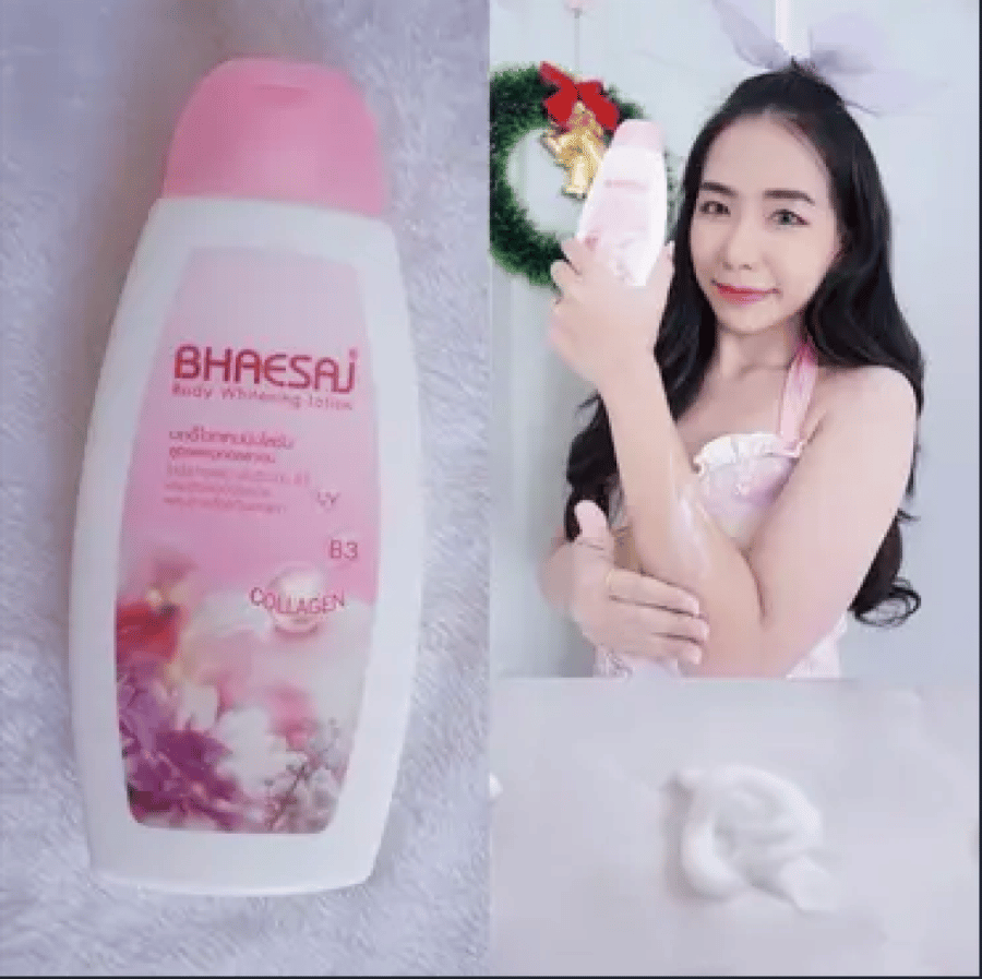 Body whitening lotion with collagen and vitamin B3 and moisturizer with UV filter from Thai Passage 150 ml
