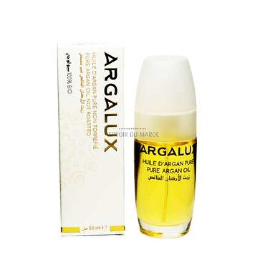 زيت الأرگان التجميلي العضوي ARGALUX – للوجه والجسم والشعر (50ml) المغربي