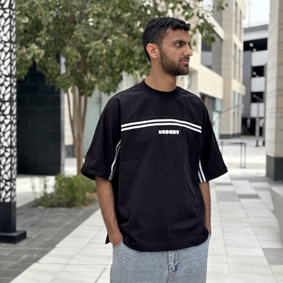 Lines T-shirt Black