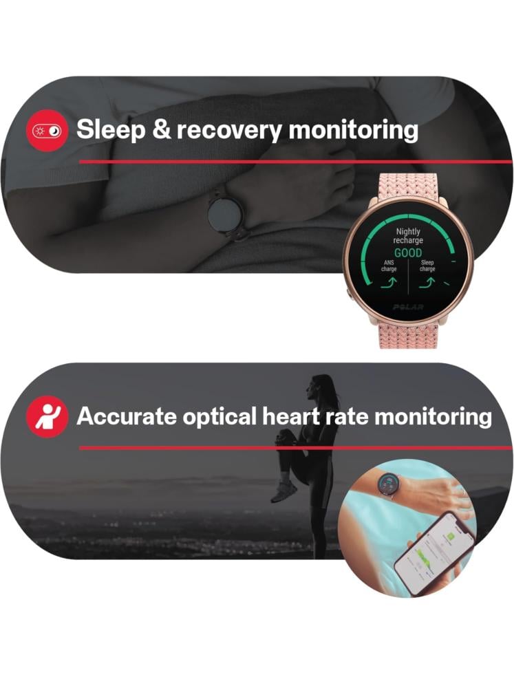 ساعة بولر اجنايت2 (POLAR IGNITE2) حساب النبض والسعرات والخطوات وساعات وجودة النوم ونضام GPS