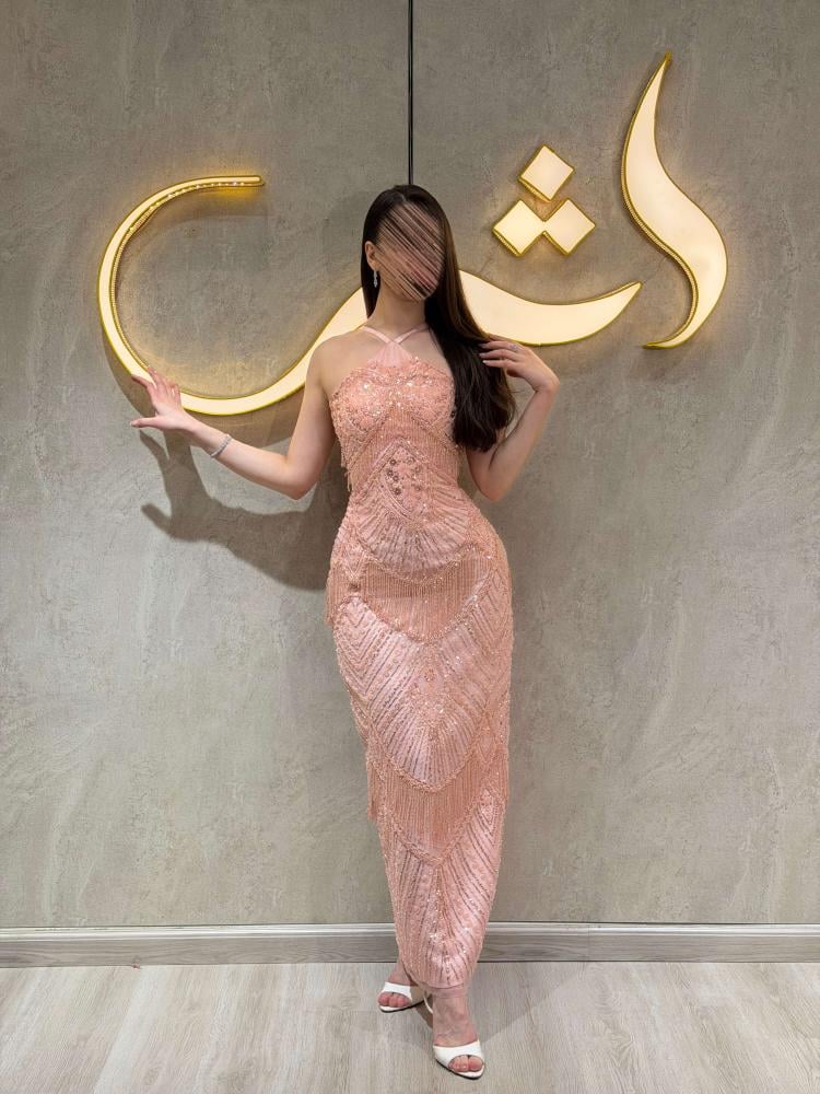 فستان ايان / تألقي ببريق الروز جولد