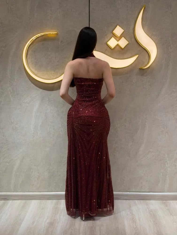 فستان ريفانا / بريق الكريستال وفخامة العودي