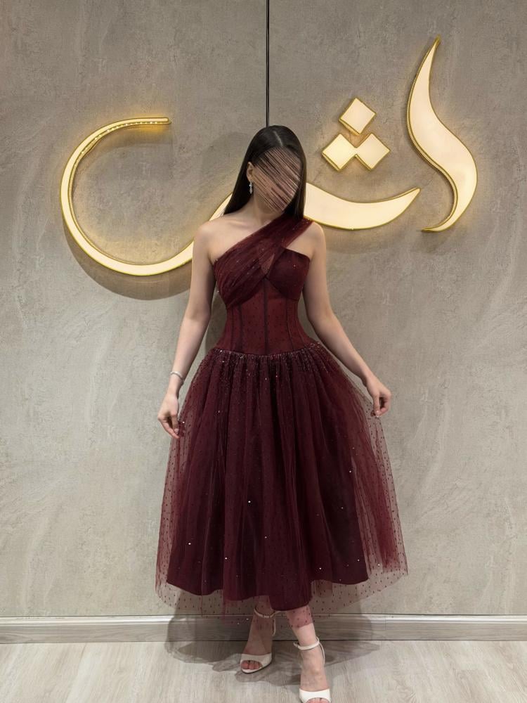 فستان ريلام / بريق الكريستال وأناقة العودي