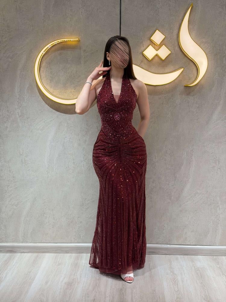 فستان ريفانا / بريق الكريستال وفخامة العودي
