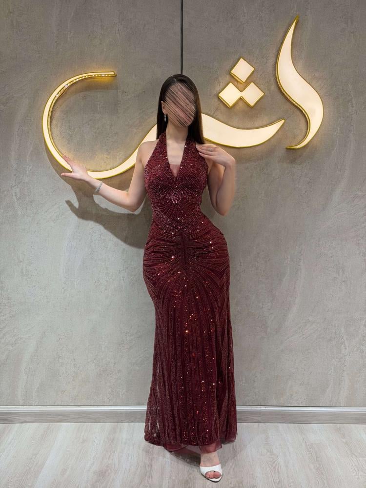 فستان ريفانا / بريق الكريستال وفخامة العودي