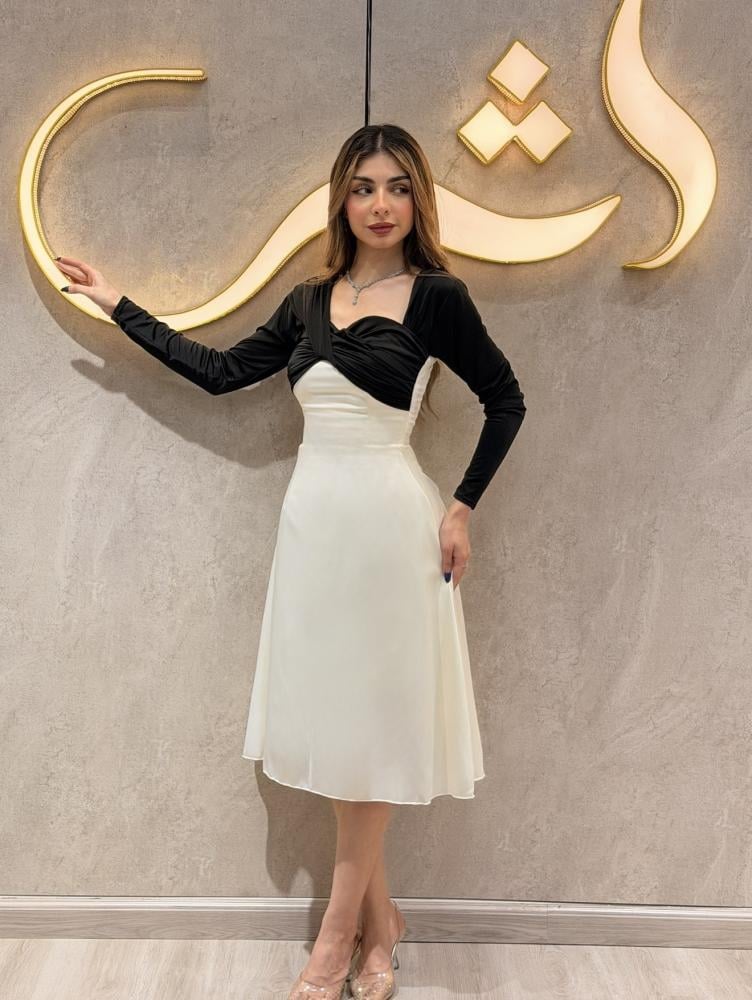 فستان تيلا | ميد ناعم بقصه انسيابية